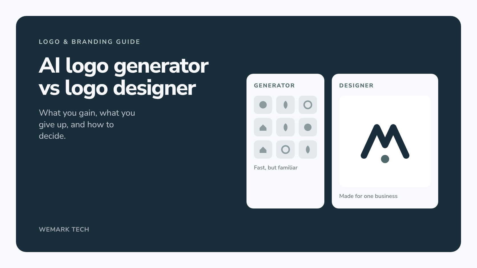 AI logo generator vs logo designer comparison